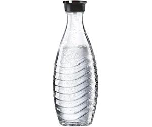 SodaStream Bottle Glass Carafe, 600ml Crystal Bottle fits Crystal Retro Drinks Sparkling Water Maker, BPA Free Reusable Glass Water Bottle, Dishwasher Safe Fizzy Water Bottle for SodaStream Flavours