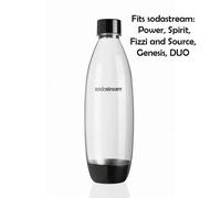 Bottles SodaStream Fuse Black (suited for SodaStream sparkling water makers), 2 x 1 l