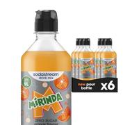 Sodastream Diet Mirinda® Orange Syrup Drink Mix, Sugar Free, Zero Sugar Flavour, 6 x 440 Ml Multipack, Home Sparkling Water, Makes Approx. 54 L