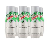 Sodastream Diet Mountain Dew® Syrup Drink Mix, Sugar Free Caffeinated Syrup, Citrus Flavour, 6 x 440ml Multipack, Home Sparkling Water, Makes Approx. 54L