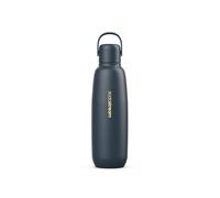 SodaStream Fizz & Go Cool Metal Water Bottle, 0.9L BPA Free Cold Water Bottle & Hot Water Bottle, Double Insulated Stainless Steel Leakproof & Reusable Water Bottle & Carbonator - Storm Blue