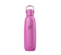 sodastream Fizz & Go Cool Stainless Steel, 0.9L Double Insulated Carbonated Drinks Bottle, Keeps Hot or Cold For 12hrs, Compatible with Sparkling Water Machine, Fizzy Water Bottle, Guava Pink
