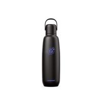 sodastream Fizz & Go Cool Stainless Steel, 0.9L Double Insulated Carbonated Drinks Bottle, Keeps Hot or Cold For 12hrs, Compatible with Sparkling Water Machine, Fizzy Water Bottle, Black