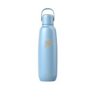 sodastream Fizz & Go Cool Stainless Steel, 0.9L Double Insulated Carbonated Drinks Bottle, Keeps Hot or Cold For 12hrs, Compatible with Sparkling Water Machine, Fizzy Water Bottle, Ice Blue