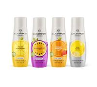 SodaStream Flavours 1 x Cloudy Lemonade, 1 x Passionfruit, 1 x Orange & Mango, 1 x Diet Tonic, Sparkling Drink Mix, No Sugar SodaStream Syrup - 4 x 440ml Multi Pack