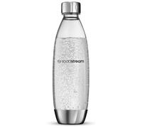 SodaStream Fuse 1L Carbonated Drinks Bottle Reusable Sparkling Water Silver