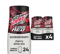 SodaStream MTN Dew Code Red Zero Sugar Drink Mix (440 ml, Pack of 4)
