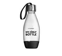 SodaStream My Only Bottle 500 ml Reusable BPA Water Bottle for Carbonating, Dishwasher Safe and UV Resistant Multi Use - Black