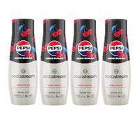 SodaStream Pepsi Wild Cherry Zero Sugar Drink Mix (440 ml, Pack of 4)