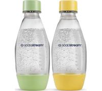 SodaStream Plastic Bottle | 0.5 L | BPA-Free | Green & Yellow | Pack of 2