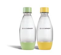 SodaStream Plastic Bottle | 0.5 L | BPA-Free | Green & Yellow | Pack of 2