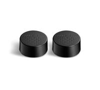 sodastream Replacement lids Made of Plastic, Suitable for 1 Litre Glass Bottles E-Duo, Pack of 2, Black, 4,7 cm Lang