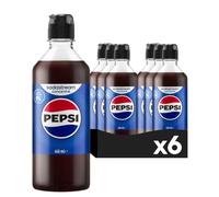 Sodastream - Set of 6 x Pepsi concentrates, 100% original flavour, with measuring cap, 6 x 440 ml.