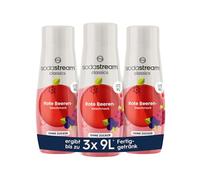 SodaStream Syrup 3 x Red Berries without Sugar, 1 x Bottle Makes 9 Litres of Ready Drink, Prepared in Seconds and Always Fresh, 3 x 440 ml