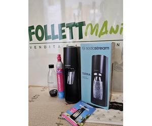 SodaStream Terra Black Water Carbonator, Free Fanta Orange Concentrate 24g