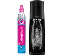 SodaStream Terra Sparkling Water Maker (Black) with CO2 and Dishwasher Safe Bottle