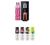 Sodastream Ultimate Multi-Drink + Sodastream Syrup Mixed Pack, Pepsi MAX, Cherry, Lime & 7UP Zero Fizzy Water Flavouring Syrup