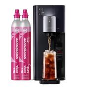 Sodastream ULTIMATE Multi-Drink, Still or Sparkling Soda Maker, Create Fresh Fizzy Drinks with 15+ Flavours, Customise Fizz and Flavour, Includes 60L Gas Cylinder, Black