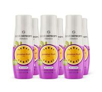 SodaStream Zeros Drink Mix, Classic Fruits Range, Sugar Free Soda Syrup for Sparkling Flavoured Water, Multipack of 6 x 440ml Bottles creates 54L of Drink, Passionfruit Flavour with added vitamins