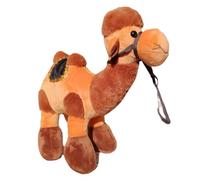 sodeber 1. Ultra-Soft Bactrian Fleece Toy 12in 16in 20in Machine-Washable Brown/White Plush Animal for Kids Bedroom Deck Brown and White Faux Hair Bactrian Soft Toy