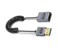 sodeber 2.1 Version Spring Video Cable 8k60hz 48Gbps Fast Transmission for Gaming and Home Theater Coiled Extension Cord 70CM Flexible Video Cable