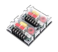 sodeber 2 Pack 4Ohm 2 Way Crossover 200W Passive Car Tweeter Frequency Divider Accessories Car Tweeter