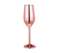 sodeber 220 / 500ml Stainless Steel Wine Glass Cocktail Goblet Red Metal Champagne Cup for Restaurant Red Glasses Champagne Cups for Party Wedding Reception Gold Stainless Steel