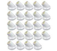 sodeber 24PCS E27 Tilted Lamp Base 90 Degree Adjustment Angled Lamp Holder Wall Mounted Electrical Socket