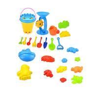 sodeber 25Pcs Beach Toy for Kids Baby Game Children Sandbox Set Digging Sand Tool Play Outdoor Set Baby for Girls Travel Boys Buckets and Molds for for Travel with Sand Tool