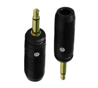 sodeber 3.5mm Stereo Male Plug Connectors Replacement, Gold Plate for Focal Clear Elear Elex Elegia Earphone Repair