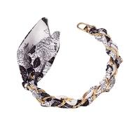 sodeber 32cm Phone Case Chain Alternative Wrist Lanyard Braided and Metal Combination for Commute and Leisure Activities Double Buckle Phone