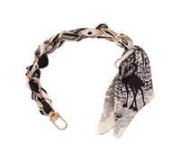 sodeber 32cm Phone Case Chain Alternative Wrist Lanyard Braided and Metal Combination for Commute and Leisure Activities Double Buckle Phone