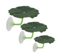 sodeber 3Pieces Suction Cup FishTank Accessories Natural Resting Platform Safe Waterproof Aquarium Spawning Platform Aquarium Fish Resting Pad