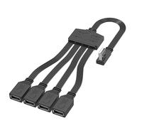 sodeber 4 In 1 USB2.0 Splitter Cable For Charging USB Male To 4 USB2.0 Female Extender Cable Data Charging Split Adapter USB Car Charging Splitter
