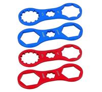 sodeber 4pcs Aluminum Alloy Bike Front Fork Cap Wrench Bicycles Bottom Brackets Removal Tool for Mountain, Road Removal and Installation Spanner Aluminum Alloy Cycling Accessory