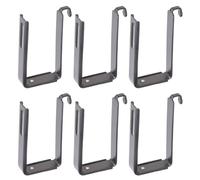 sodeber 6Pcs Adjustable Iron Clamp Hook Weatherproof Designs for Instants Mounting Outdoor Party Banners Cable Management Hook