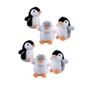 sodeber 6PCS Cartoon Penguins Plush Keychain Toy Car Holder Hanging Accessories Christmas Valentines Adult Kids Penguins Keychain Stuffed Animals