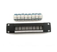 sodeber 8 Port Optical Fiber Panel 1U Panel UTP 19-Inch Wallmount Or Rackmount Down Block