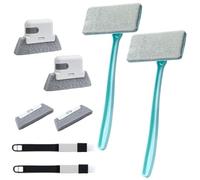 sodeber 8PCS Window Track and Screen Cleansing Equipment Permanent Detachable Brush Executives Constructed in Collector Dustpan Home Car Use Home Blind Slot Cleansing Set
