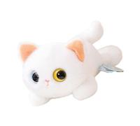 sodeber Adorable Big Eye Lying Cats Plush Toy Soft Cuddle Doll for Room Decor and Adult Stress Relief Comfort Doll