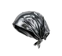 sodeber Adult Silver Bandana Hiphop Kerchiefs Elastic Travel Stage Performances Taking Photo Hair