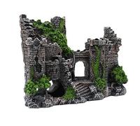 sodeber Aquarium Decorations Resin Ancient Fishtanks Landscape Cave Hideouts House for Aquatic Fish Shrimp Decors Aquarium Rock Cave