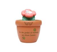 sodeber Artistic Resin Pet Memorial Urn Symbolizing Rebirthing Meditations Rest Dog Cats Cremation Box for Furs Preservation Pet Memorial