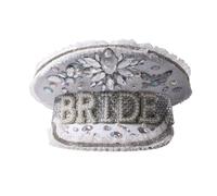 sodeber Bejeweled Crystal Captain Hat Sailor For Bachelorette Party Sergeant Versatile Club Stage