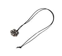 sodeber Black Resin Chain Necklace Korean Trend Jewelry Simple Yet Stylish Accessory for Casual Fashion Looks Long Layered Sweater Chain Necklace