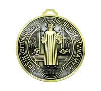 sodeber Christians Faith Circular Pendant Christians Devotional Accessories Home Decoration Alloy Religious Jewelry for Worship Religious Ceremony Jewelry