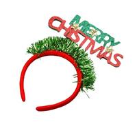 sodeber Christmas Theme Headband Festival Props Letter Hairhoop Seasonal Headwear Holiday Celebrating Merry