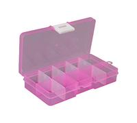 sodeber Clear Storage Box 10 Compartment With Sealing Lid Container For Case For Small Jewelry For Pill Multicolor