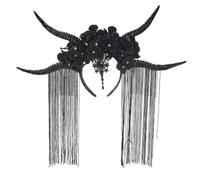 sodeber Day Of The Dead Headband Antelope Devil Horns Goth Halloween Horn Headpiece