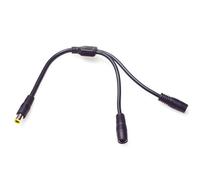 sodeber DC7909 Solar Panel Charging Cable, 1 Male to 2 Female Connectors, ABS for Sub 36V Panels Charging Wire Doule Female to Male Cable